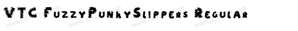VTC FuzzyPunkySlippers Regular字体转换
